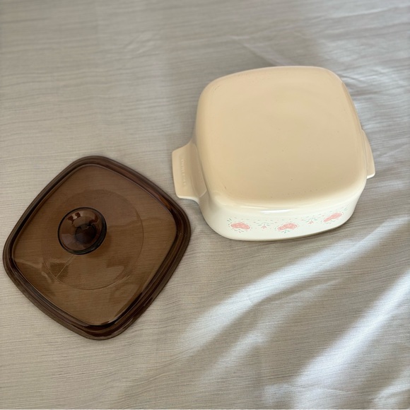 Corning Ware A-1 1/2-B w/tint lid Forever Yours Hearts Design 1.5L Casserole - Picture 7 of 12